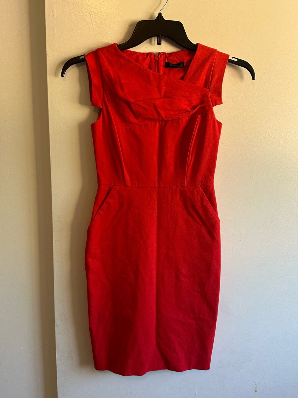 J. Crew Red Mini Sheath Dress